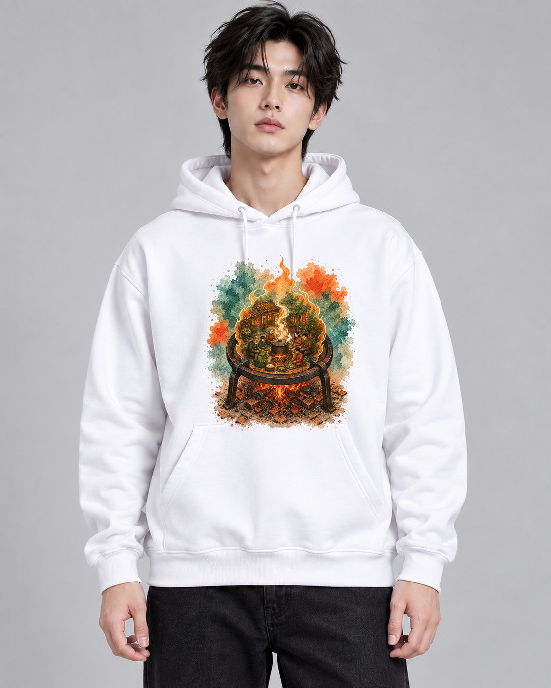 Traditional Lunar New Year Family Ba - White