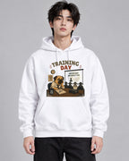 Training Day Funny Bored Pug Dog Off - White
