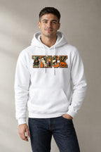 Trick Halloween Lettering - White