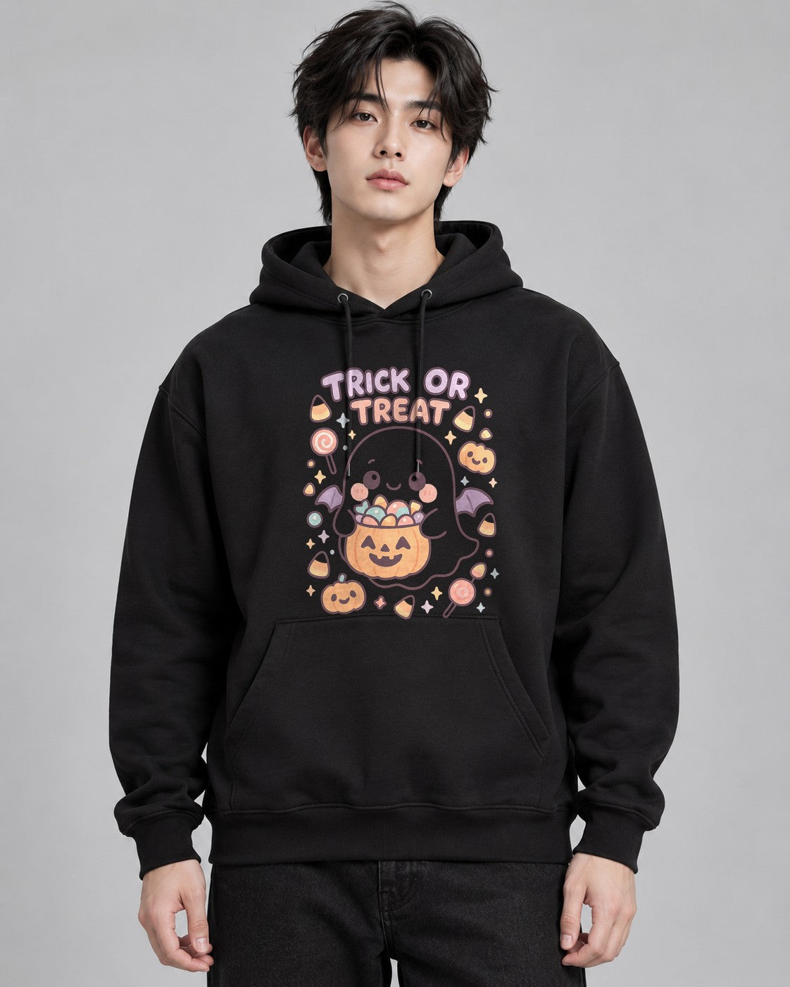 Trick Or Treat Ghost - Black