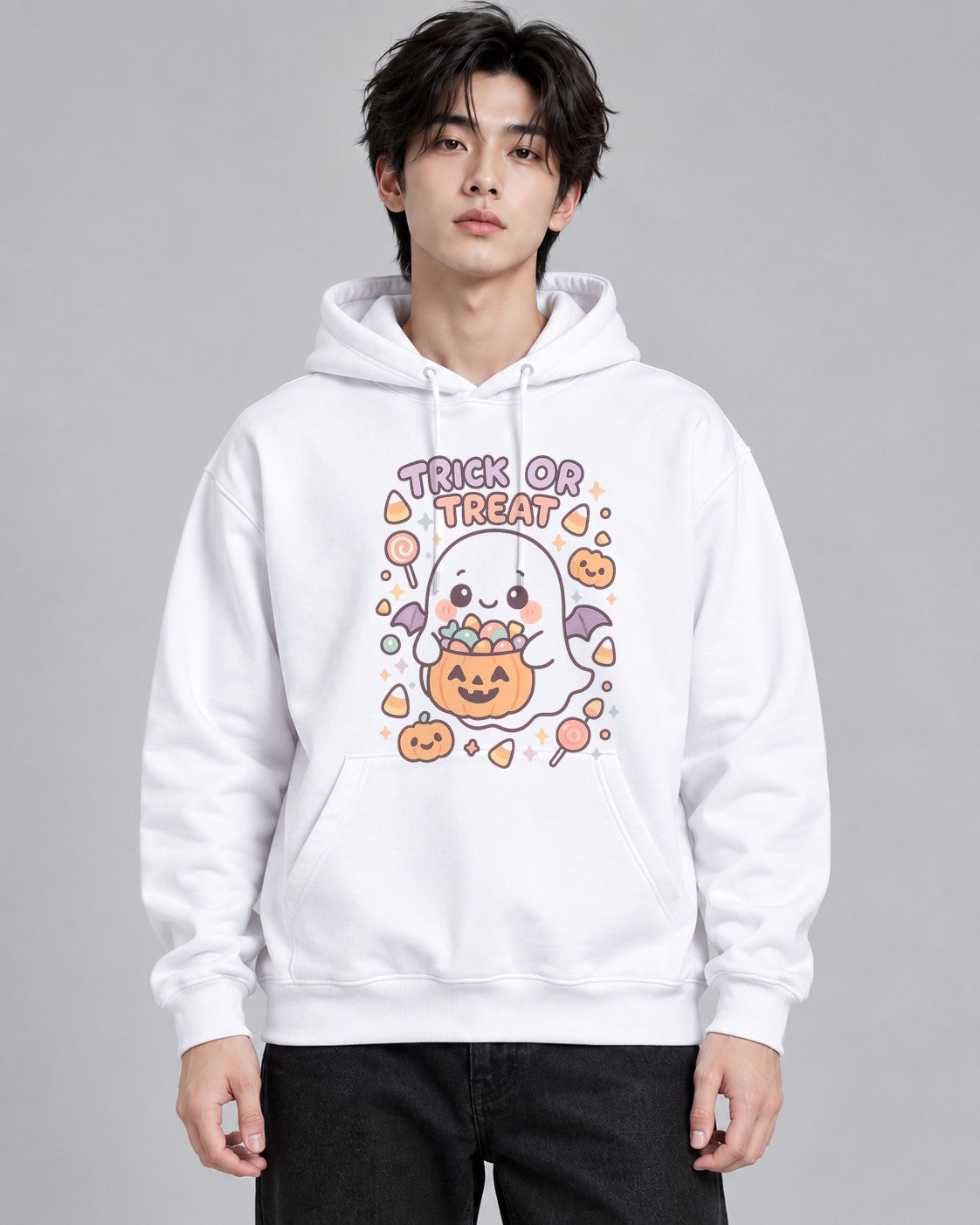 Trick Or Treat Ghost - White