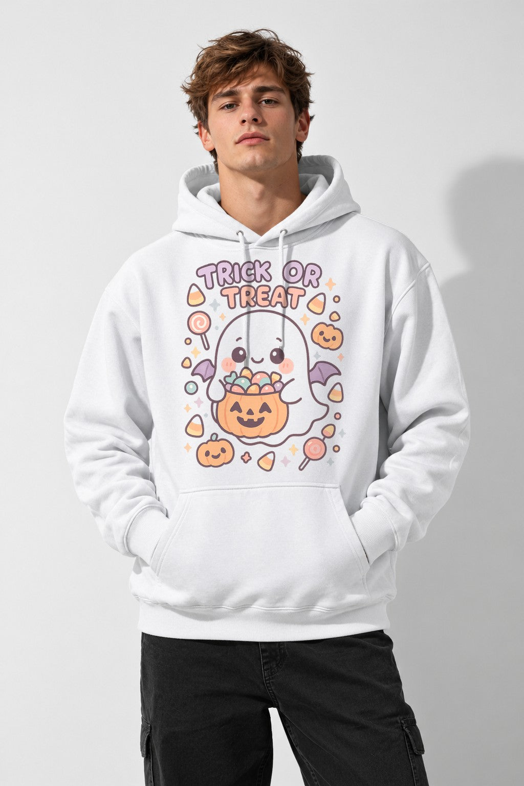 Trick Or Treat Ghost - White