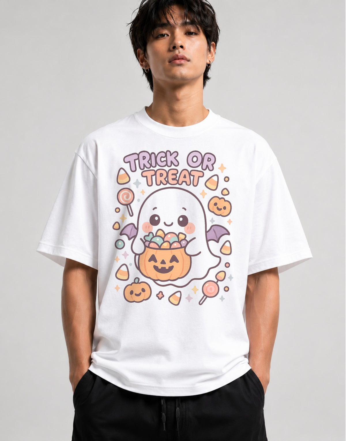 Trick Or Treat Ghost - White