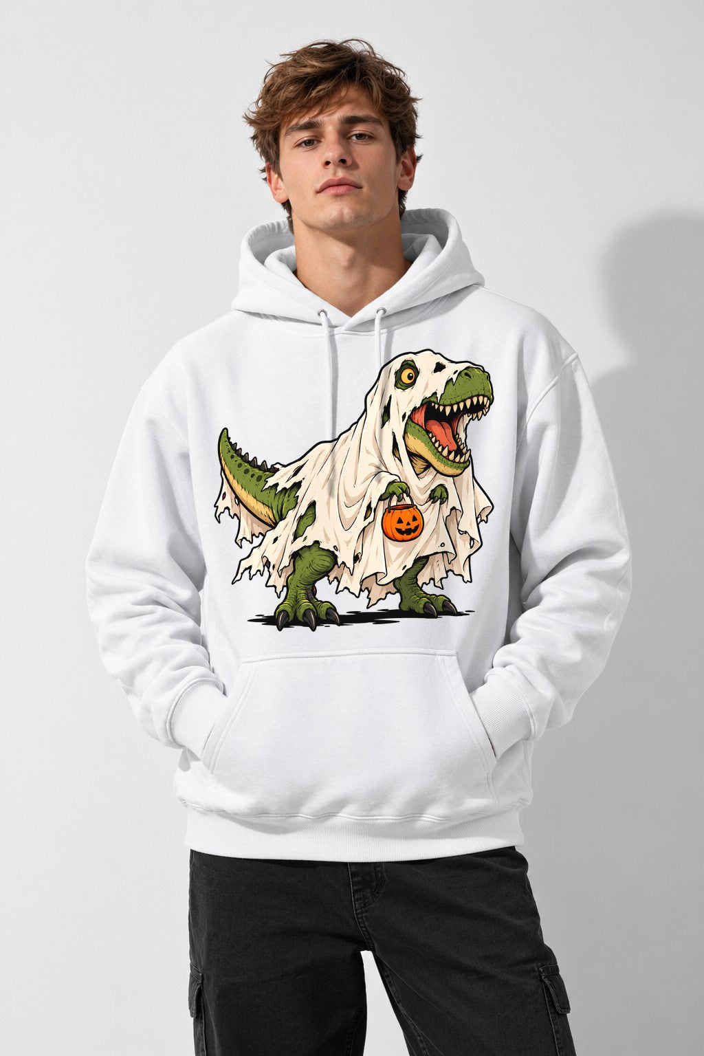 Trick or Treat Rex - White