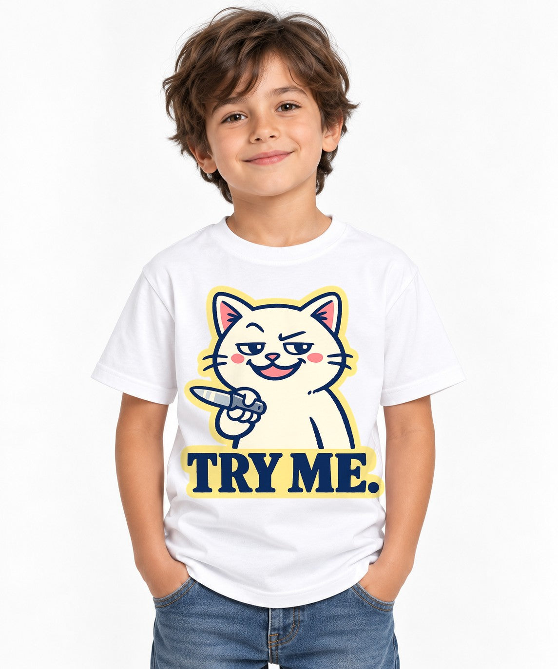Try Me Cat - White