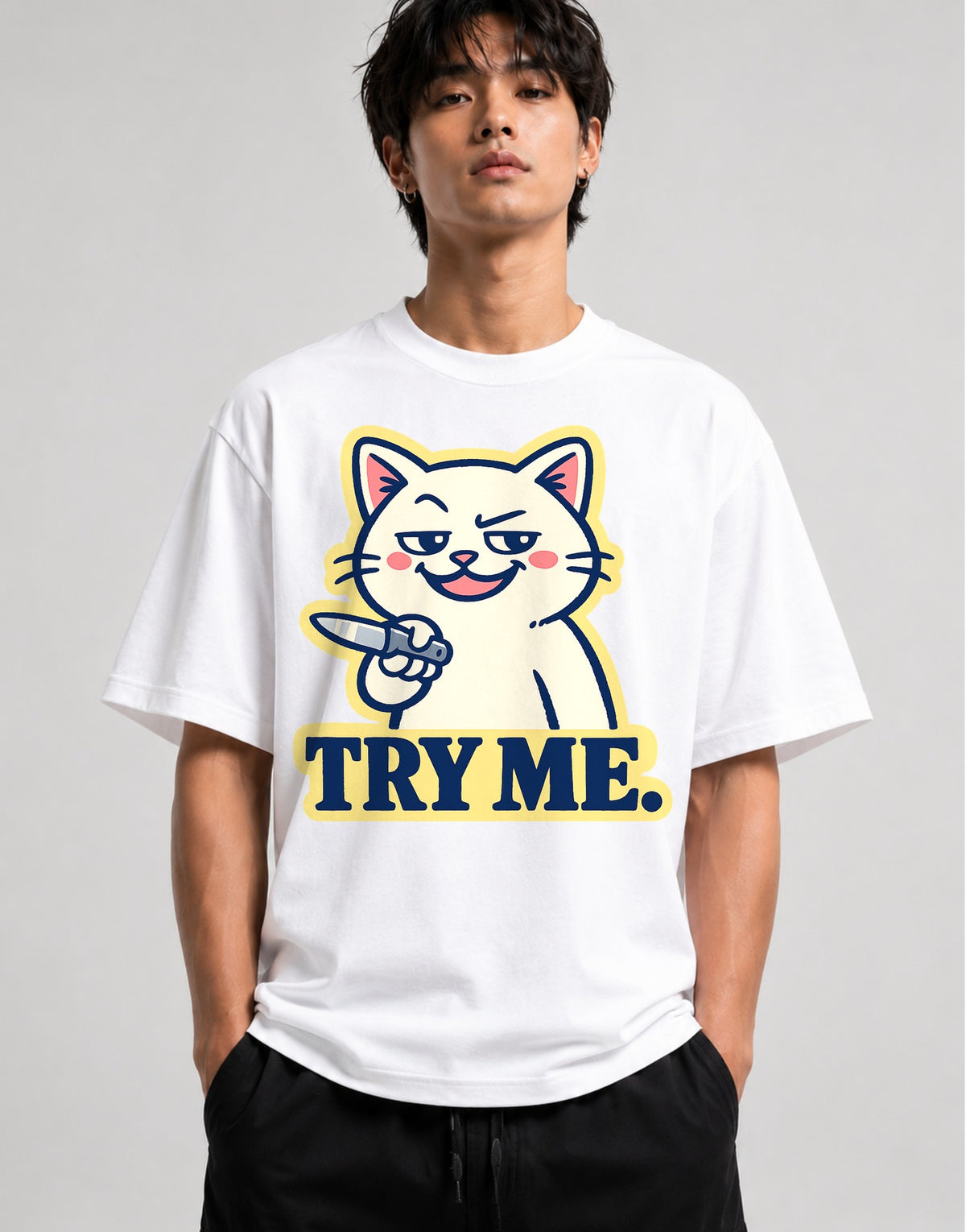 Try Me Cat - White