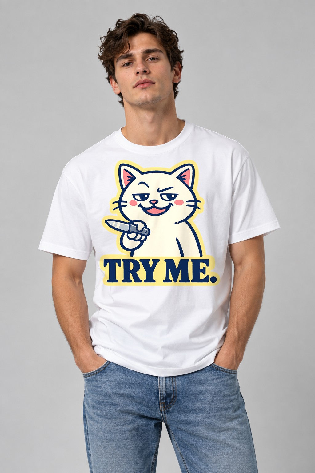 Try Me Cat - White