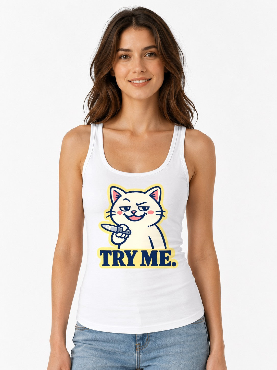 Try Me Cat - White