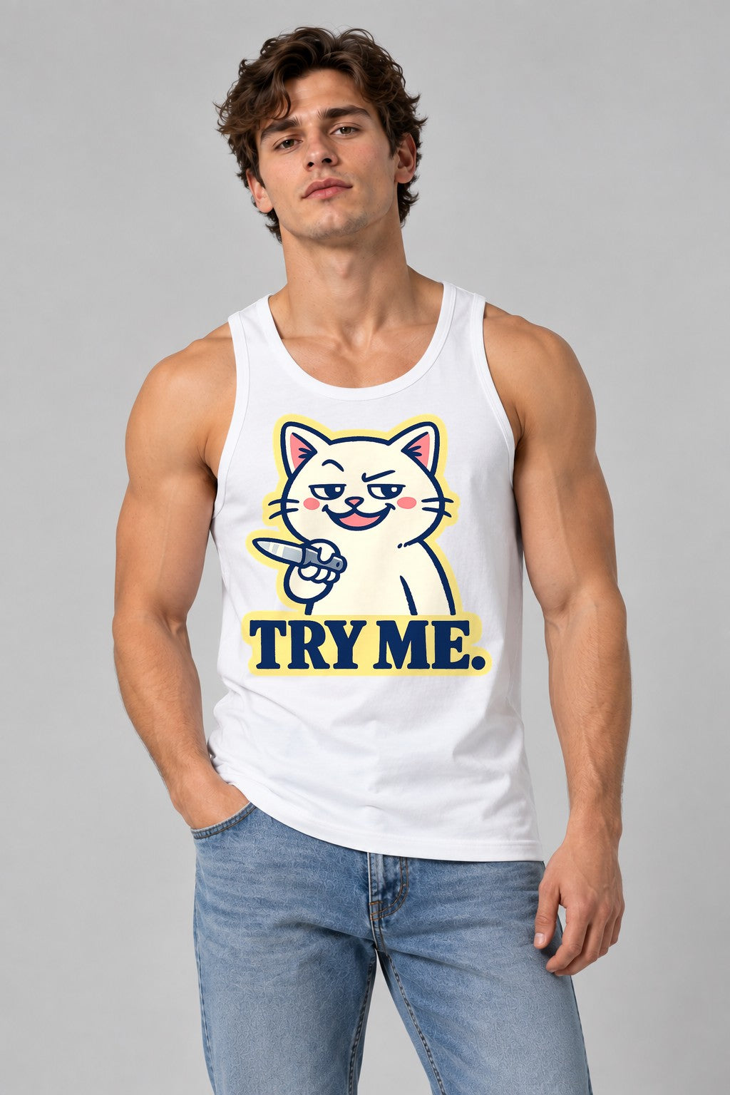 Try Me Cat - White