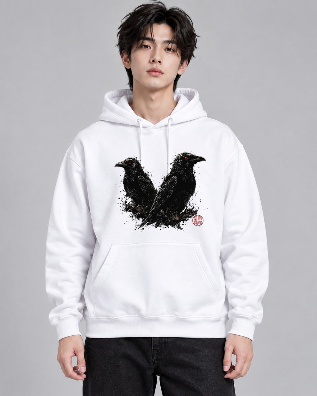 Twin Ravens - White