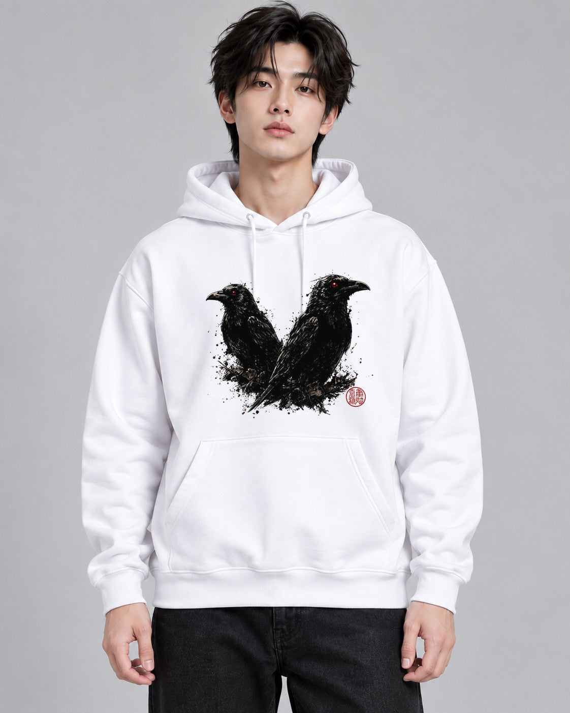 Twin Ravens - White