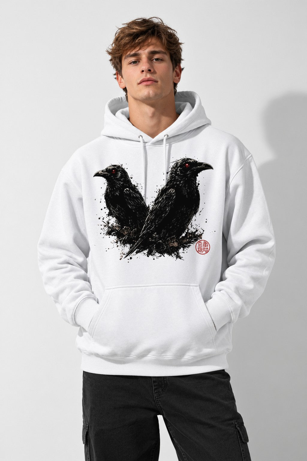 Twin Ravens - White