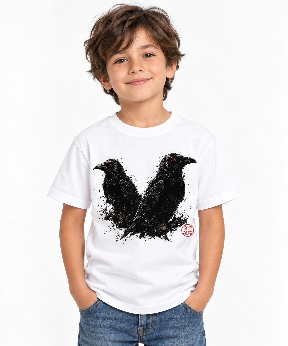 Twin Ravens - White
