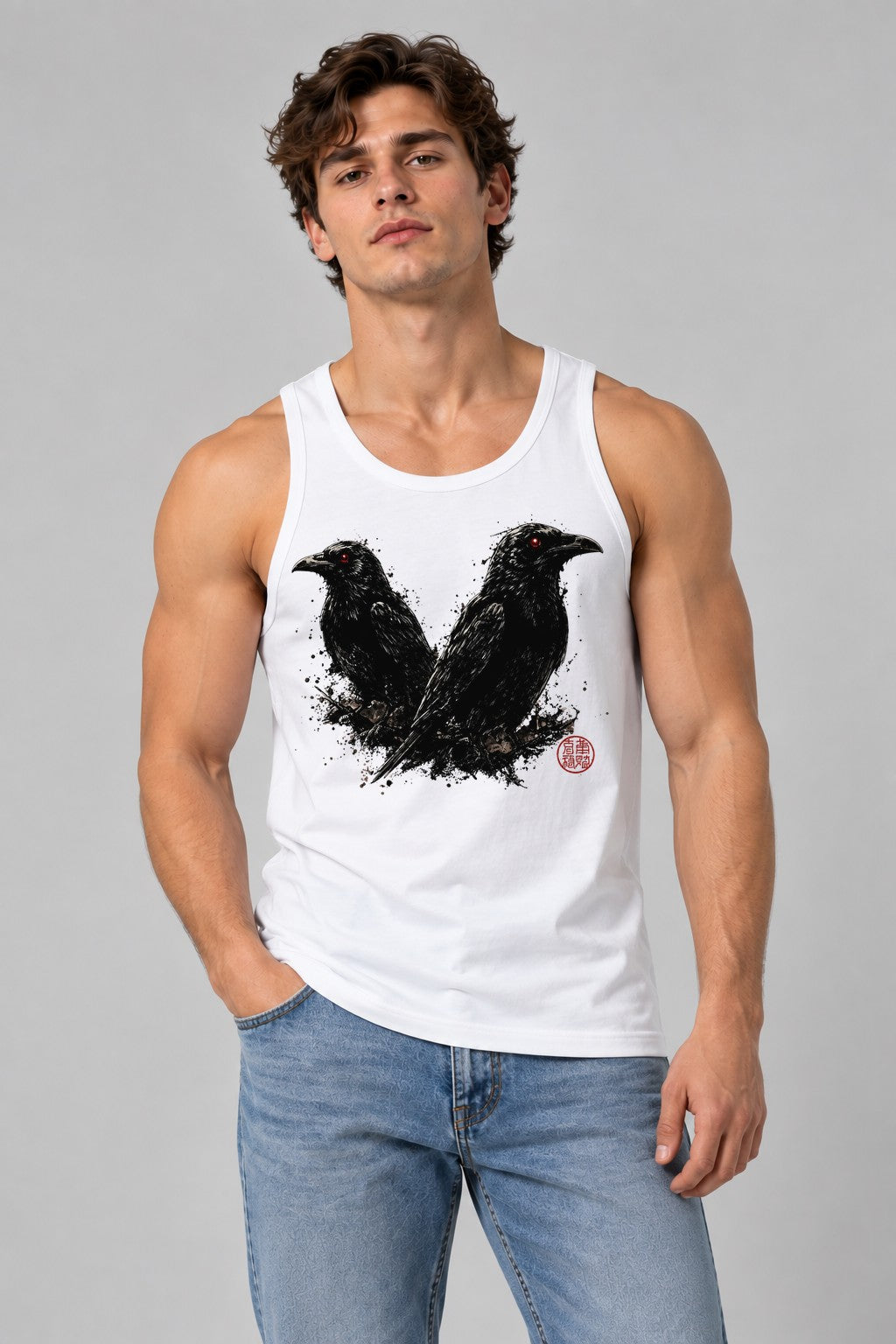 Twin Ravens - White