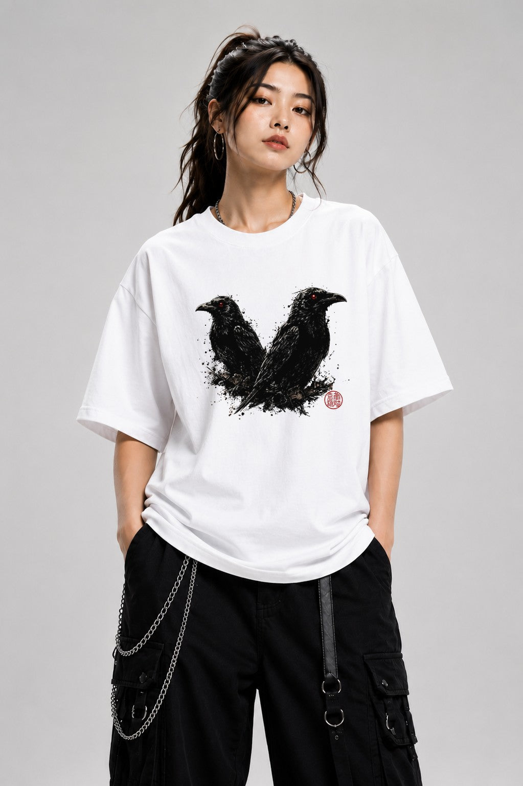 Twin Ravens - White