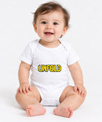 Unfold 3D Block Letters Graphic Tee - Bold Typography Design - White