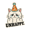 Unhappy Birthday Cat