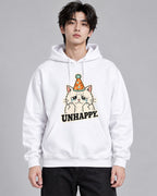 Unhappy Birthday Cat - White