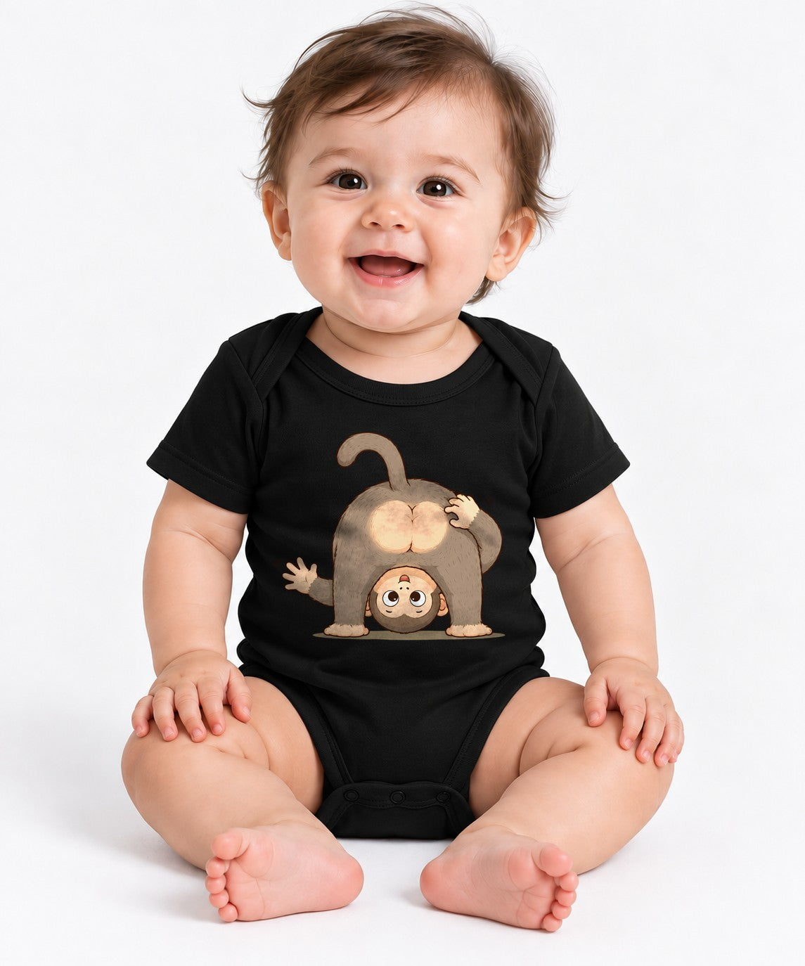 Upside Down Monkey - Black