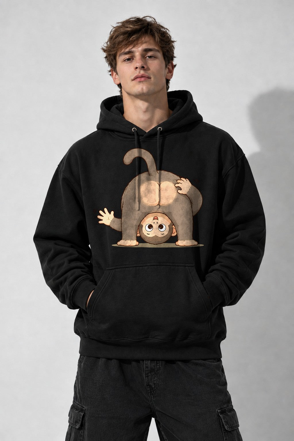 Upside Down Monkey - Black