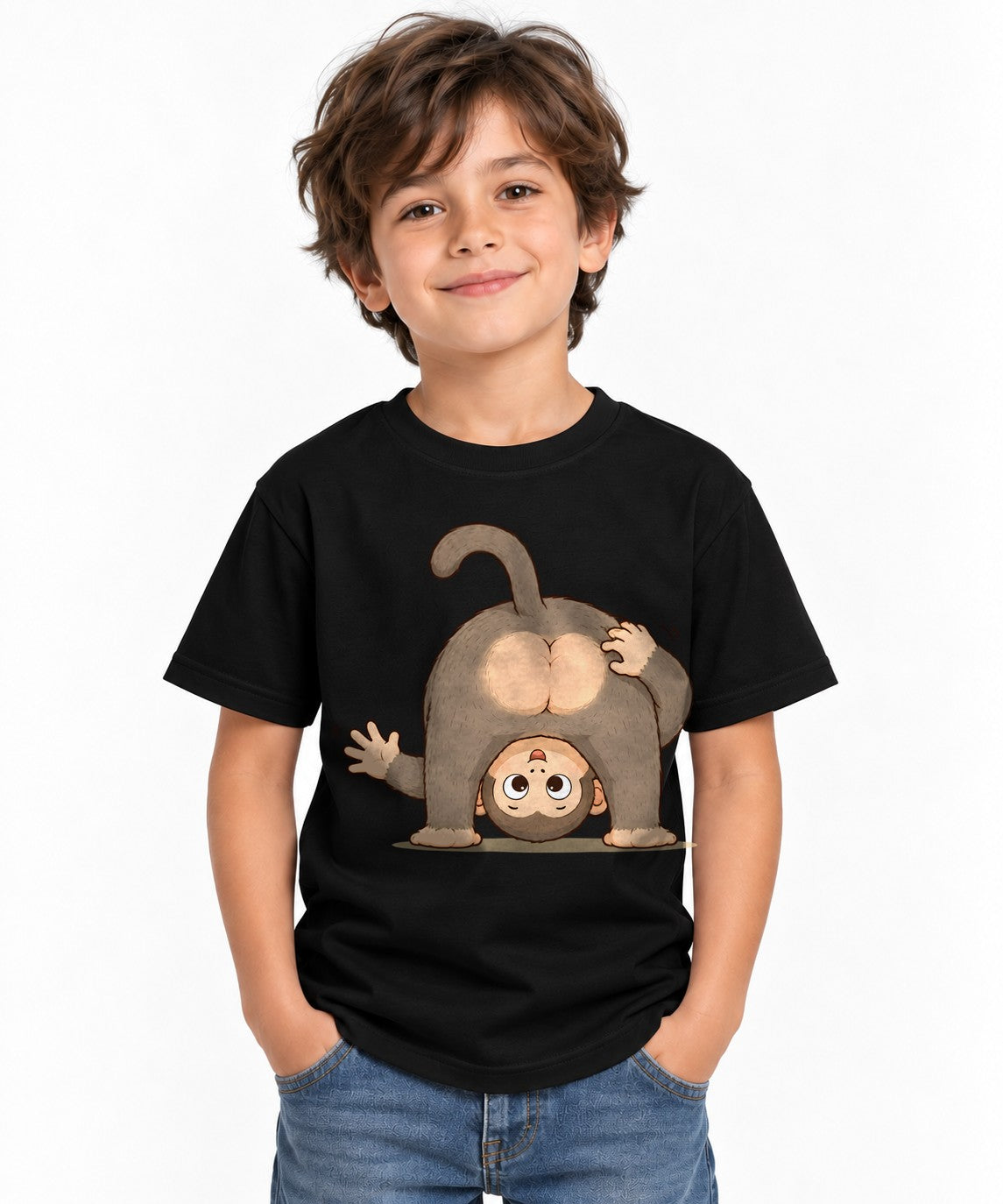 Upside Down Monkey - Black