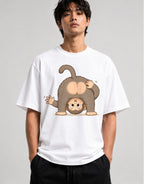 Upside Down Monkey - White