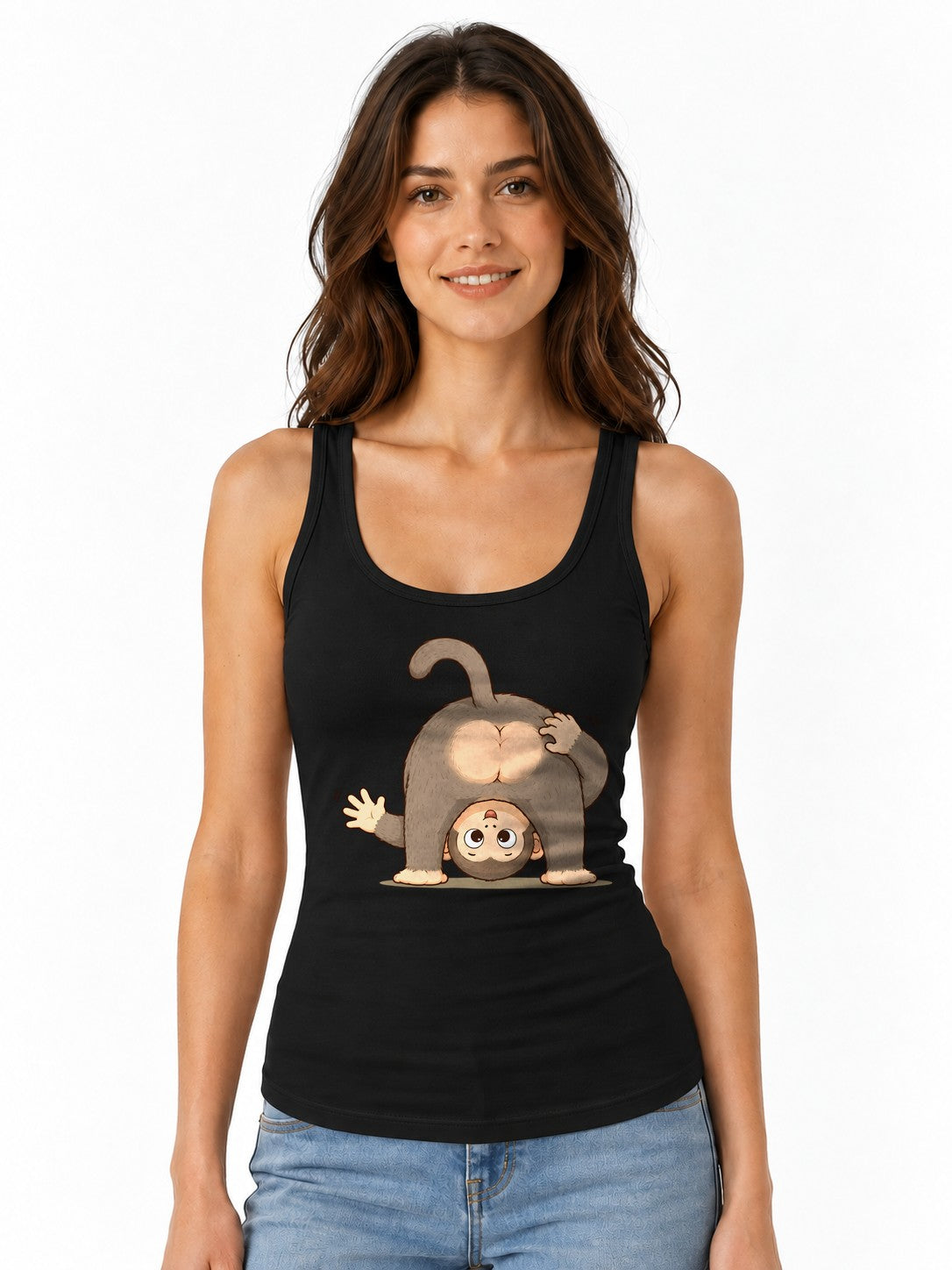 Upside Down Monkey - Black
