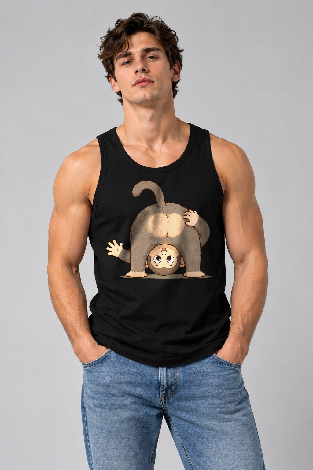 Upside Down Monkey - Black