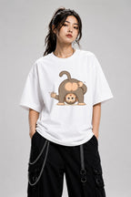 Upside Down Monkey - White