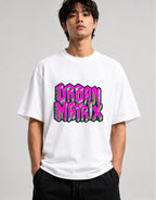 Urban Matrix Isometric City Tee - Cyberpunk Vaporwave Style - White