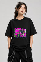 Urban Matrix Isometric City Tee - Cyberpunk Vaporwave Style - Black