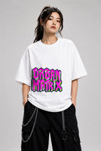 Urban Matrix Isometric City Tee - Cyberpunk Vaporwave Style - White