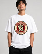 Urban Underground Badge Vintage Streetwear Graphic Tee - White