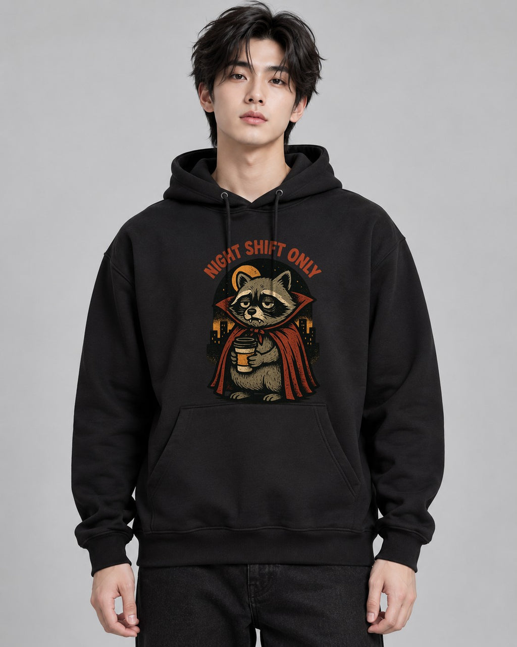 Vampire Cape Raccoon - Black