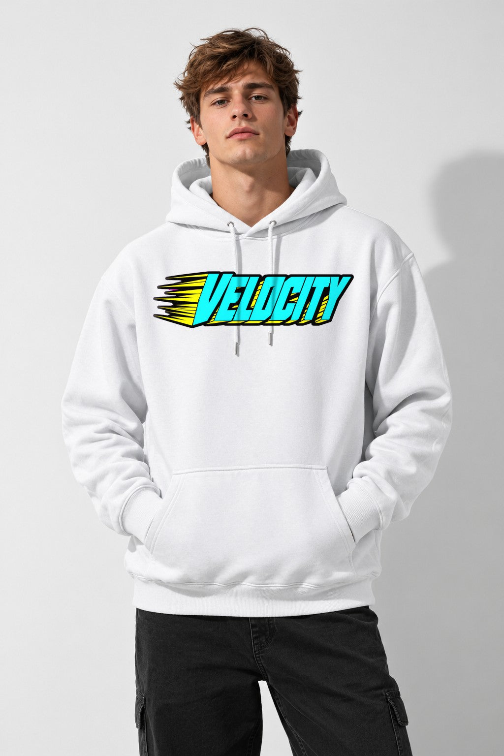 Velocity Speed Logo - White