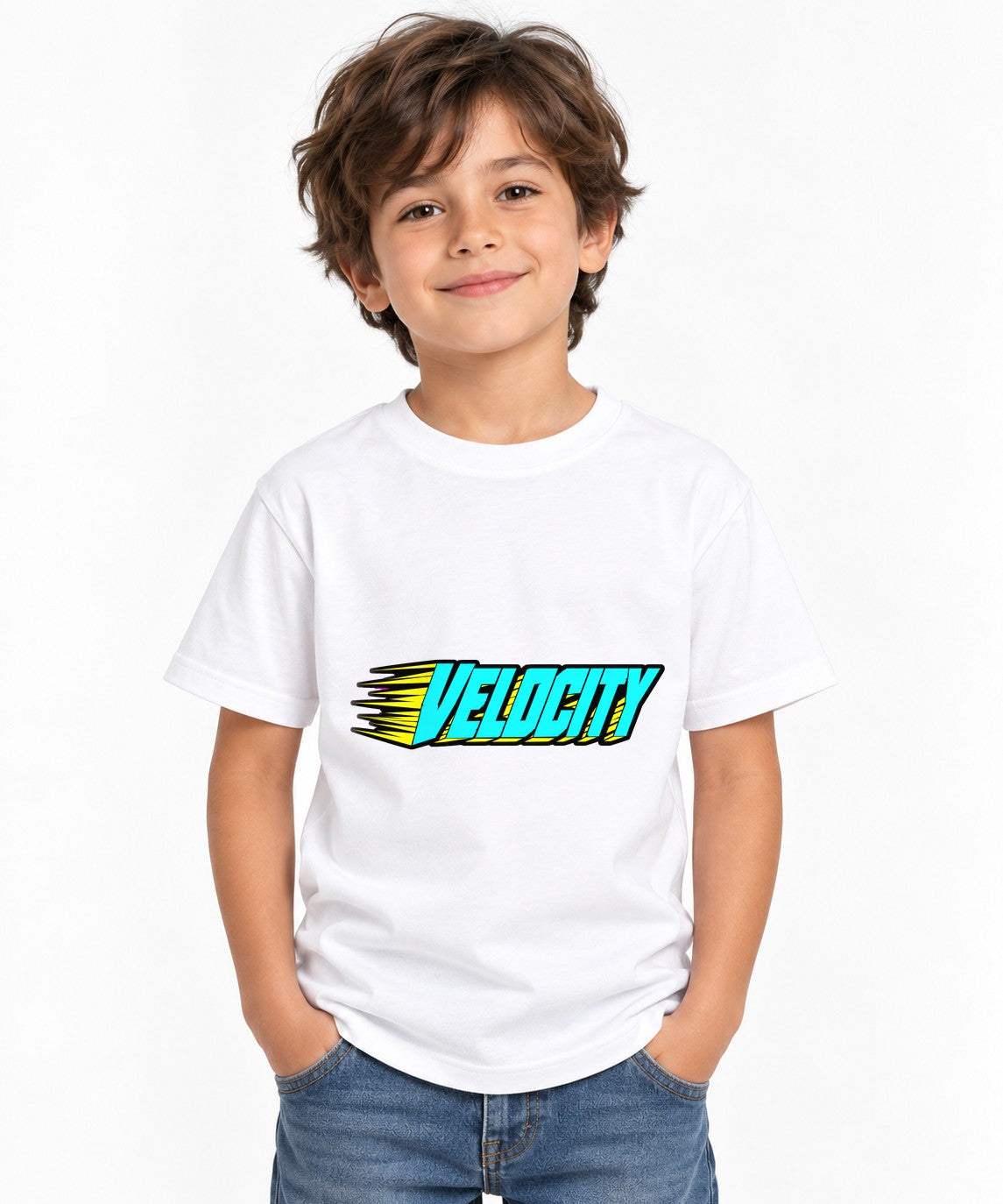 Velocity Speed Logo - White