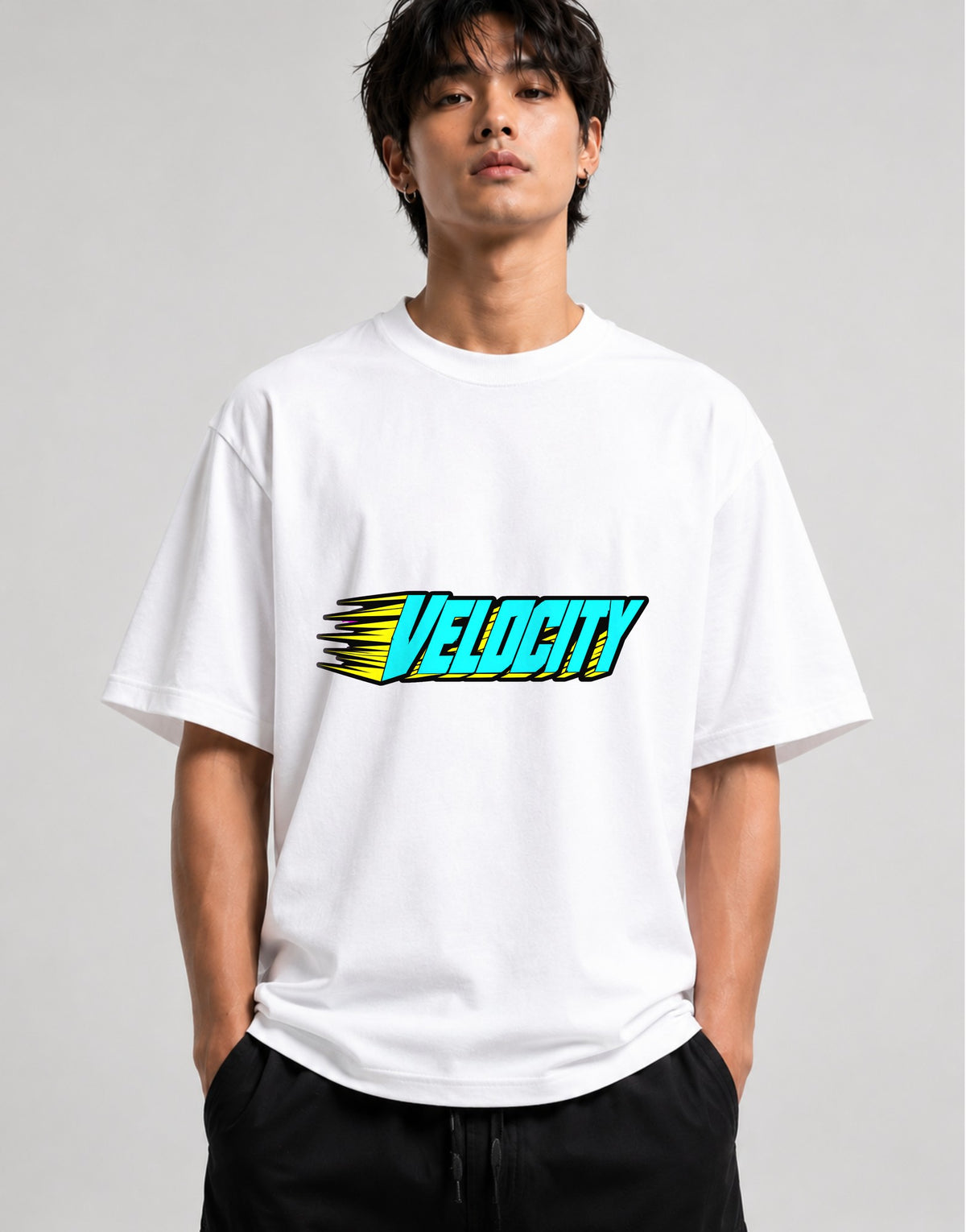 Velocity Speed Logo - White