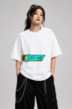 Velocity Speed Logo - White