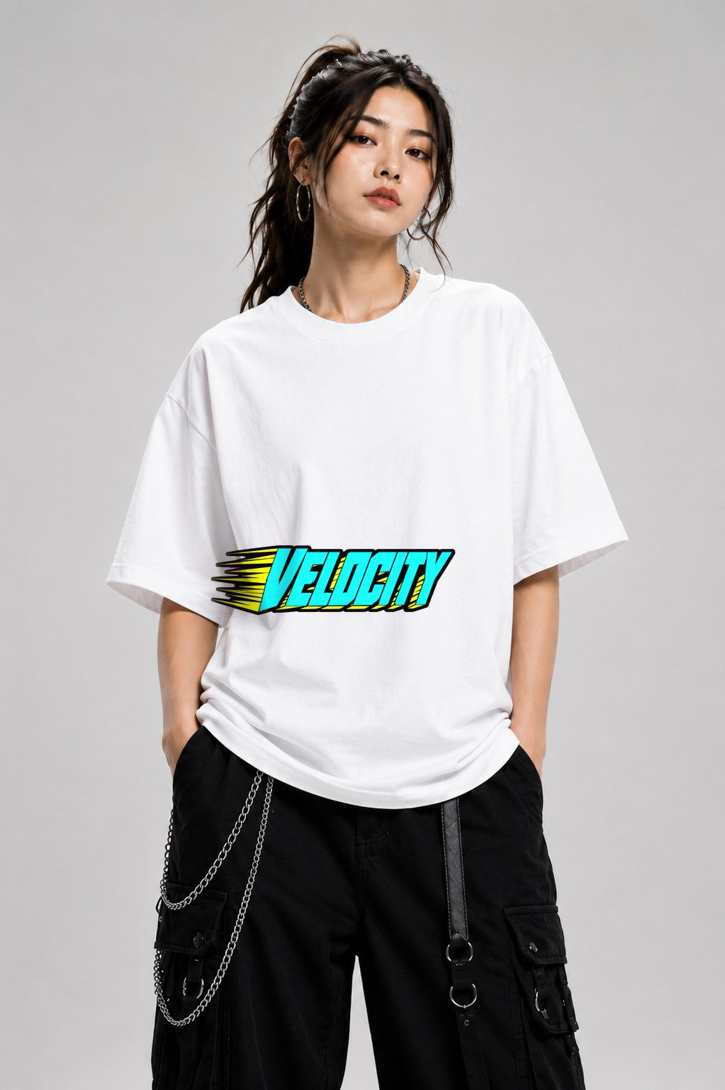 Velocity Speed Logo - White