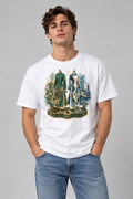Vietnamese Ao Dai Fashion Evolution 1930s to 2020s Watercolor - White