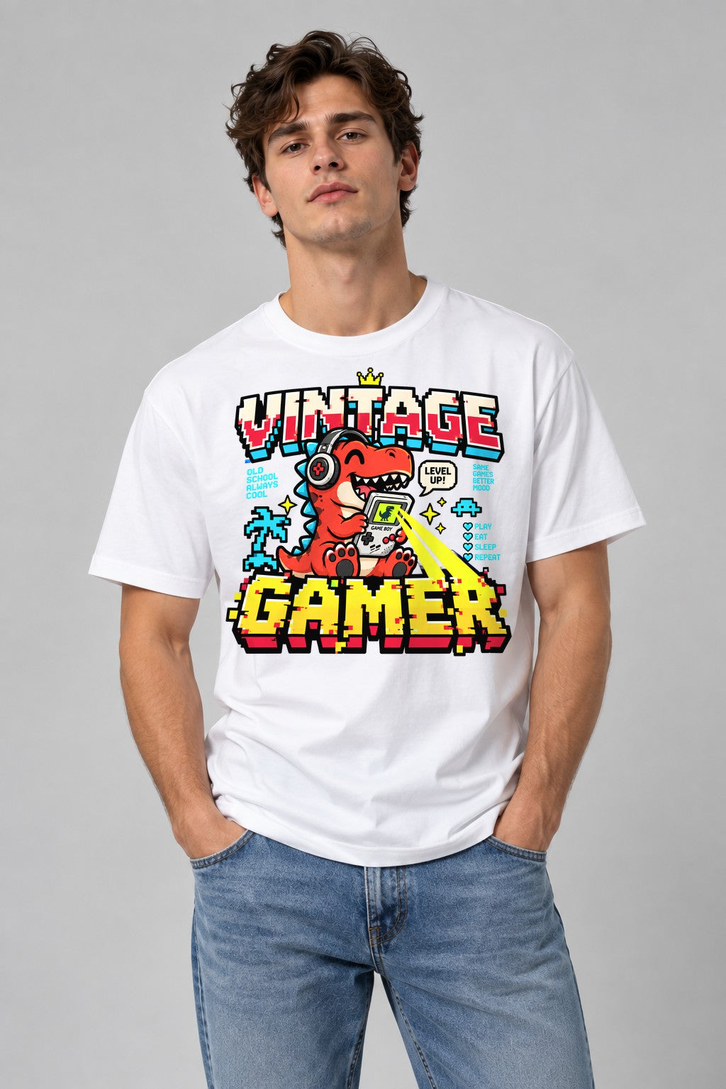 Vintage Gamer - White