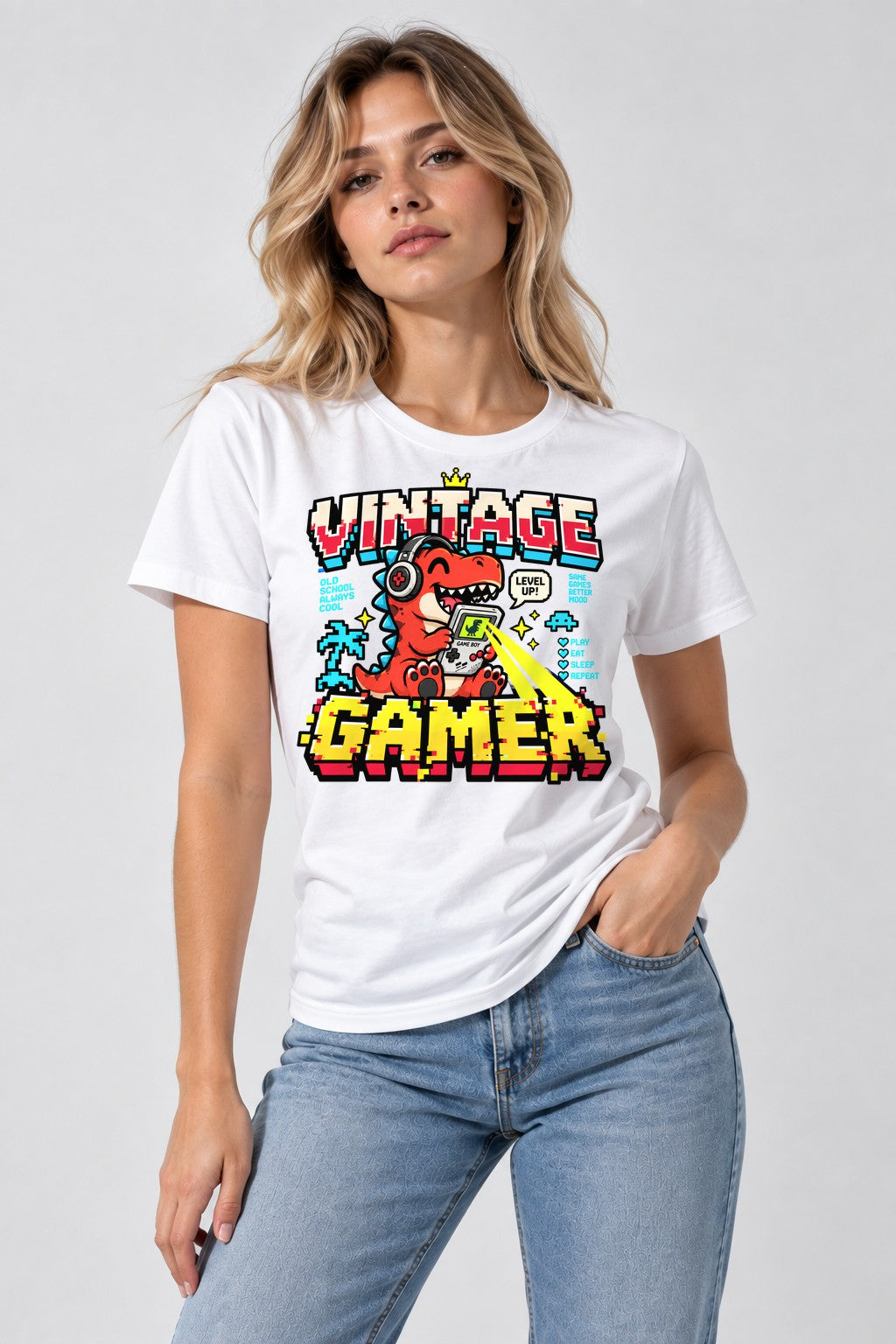 Vintage Gamer - White