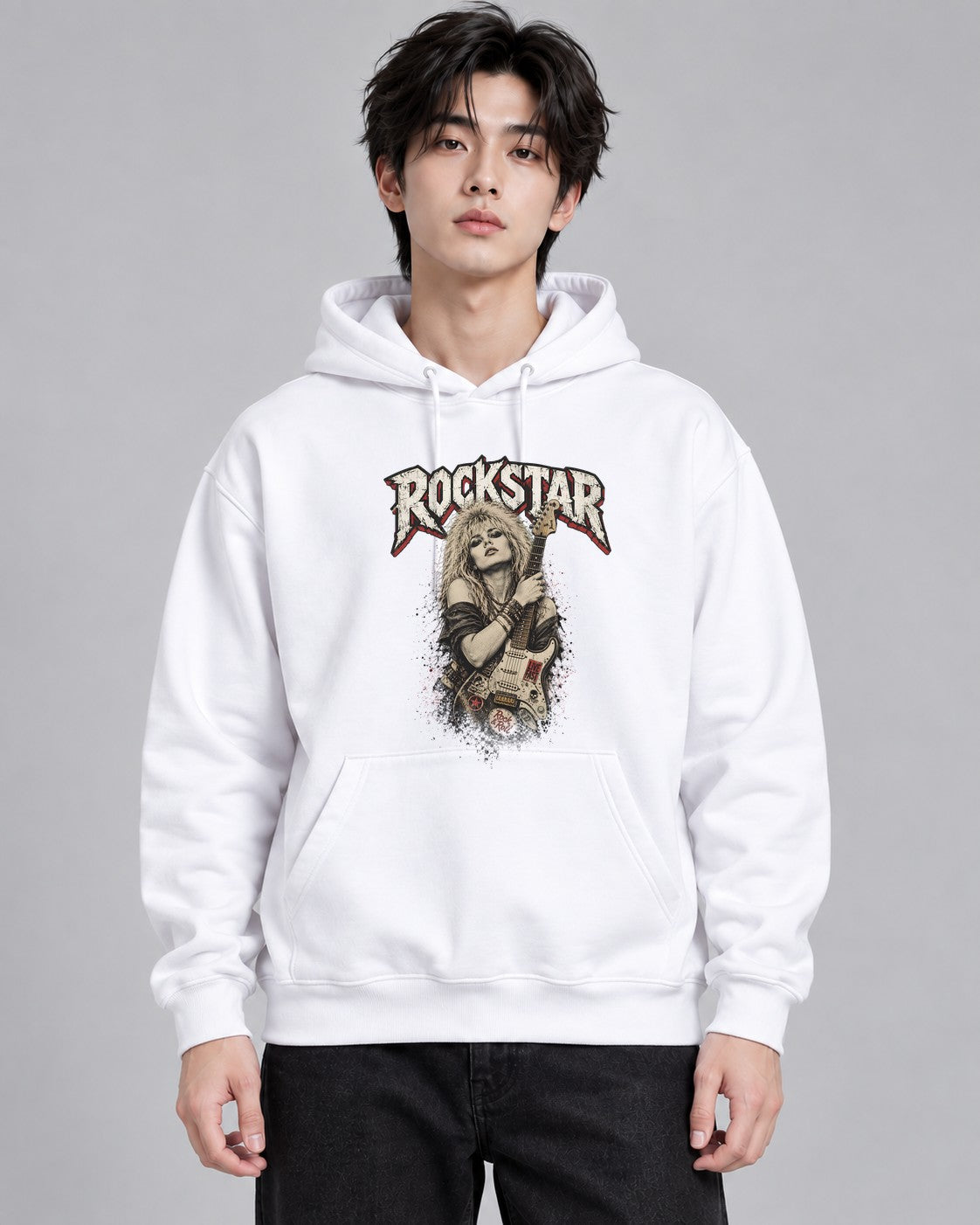Vintage Glam Rockstar - White