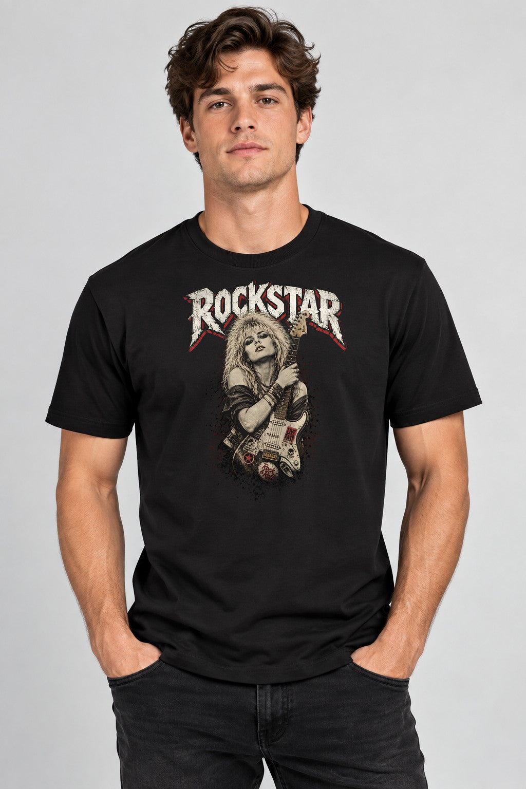 Vintage Glam Rockstar - Black
