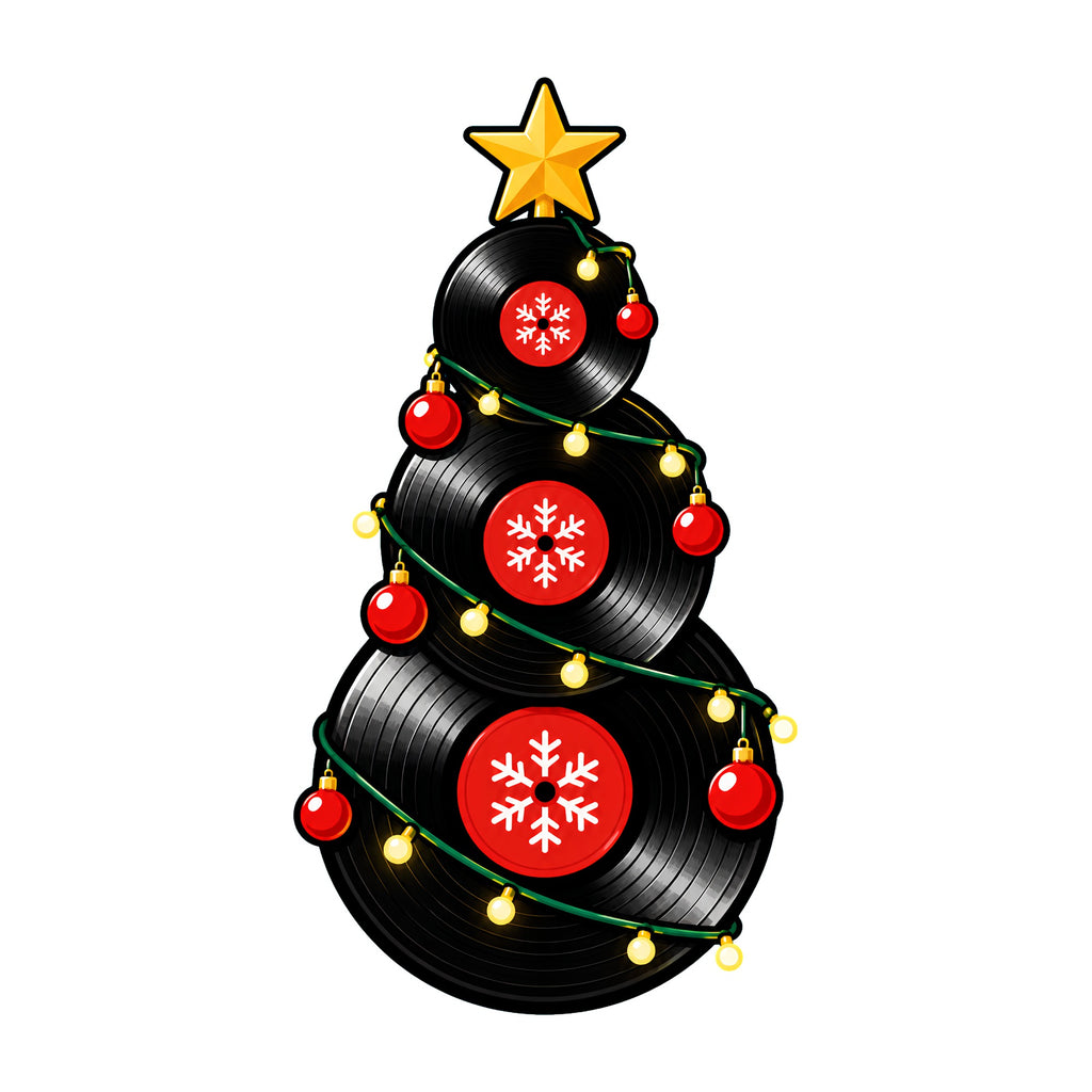 Vinyl Record Christmas Tree
