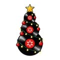 Vinyl Record Christmas Tree