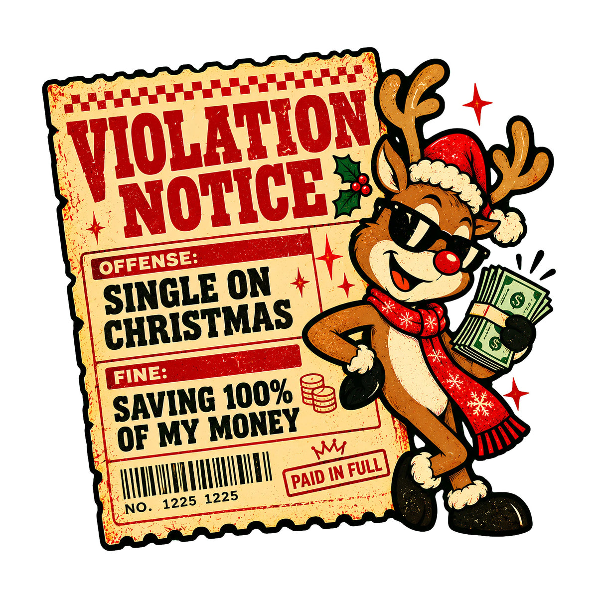 Violation Notice Reindeer