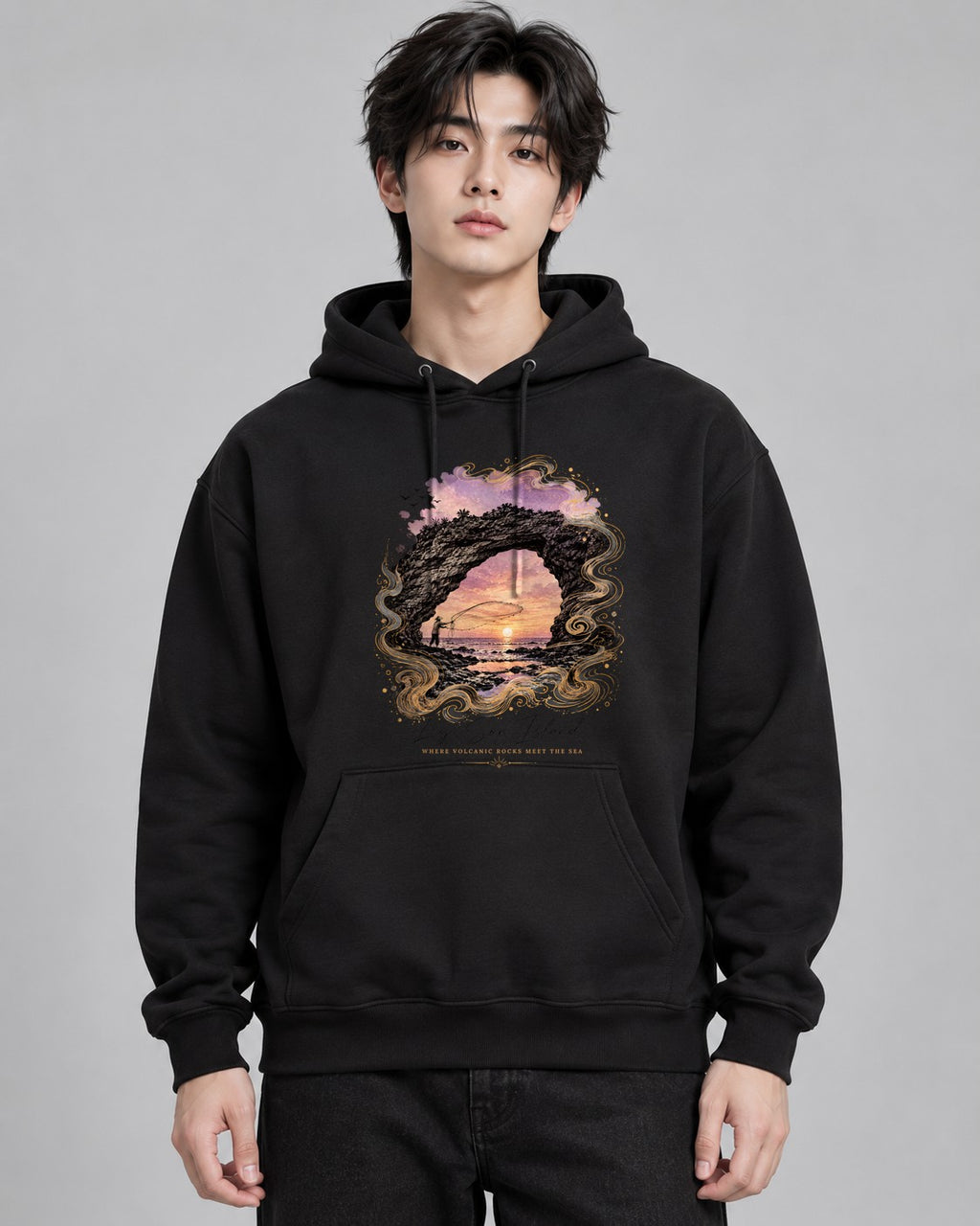 Volcanic Arch Sunset - Black