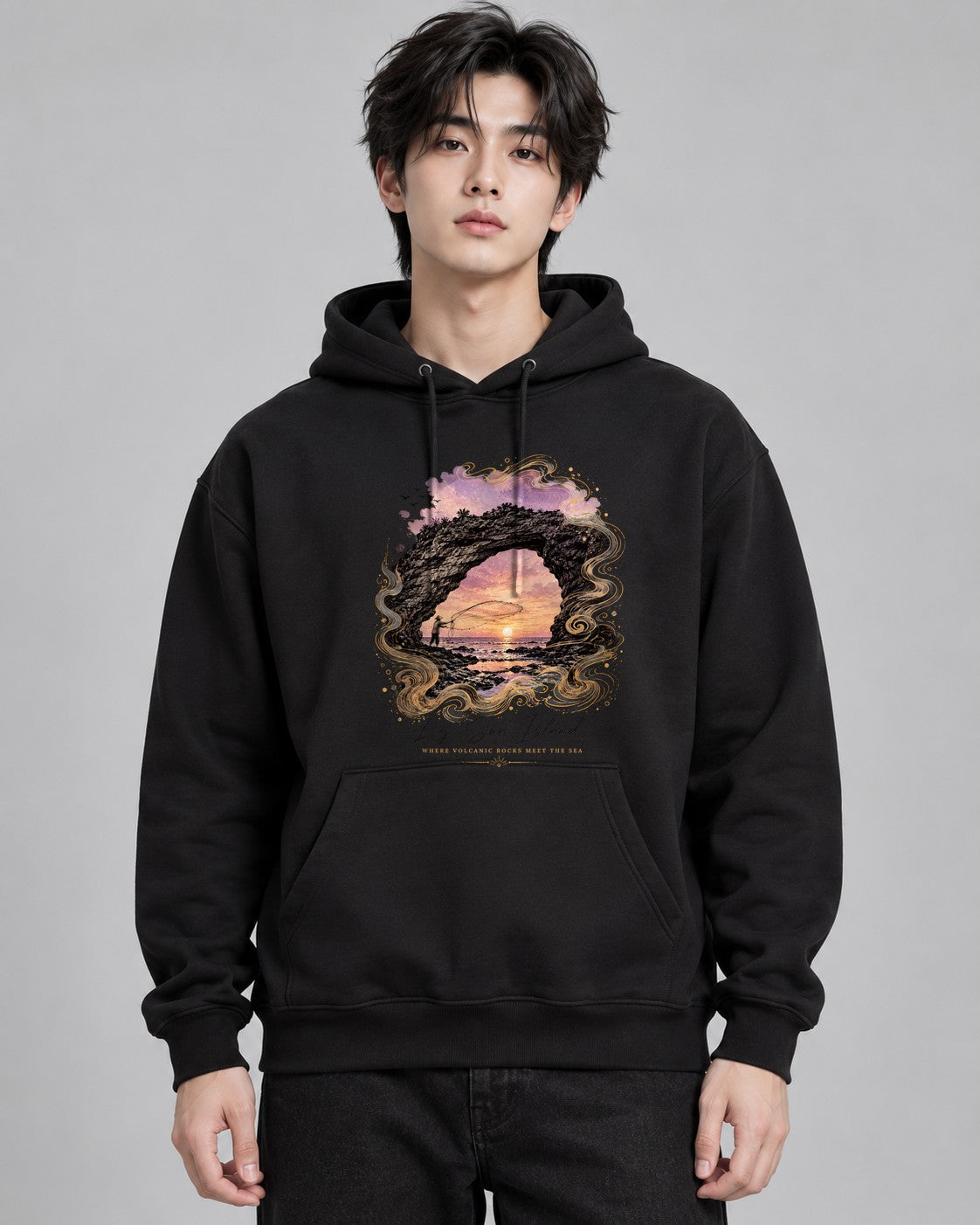 Volcanic Arch Sunset - Black