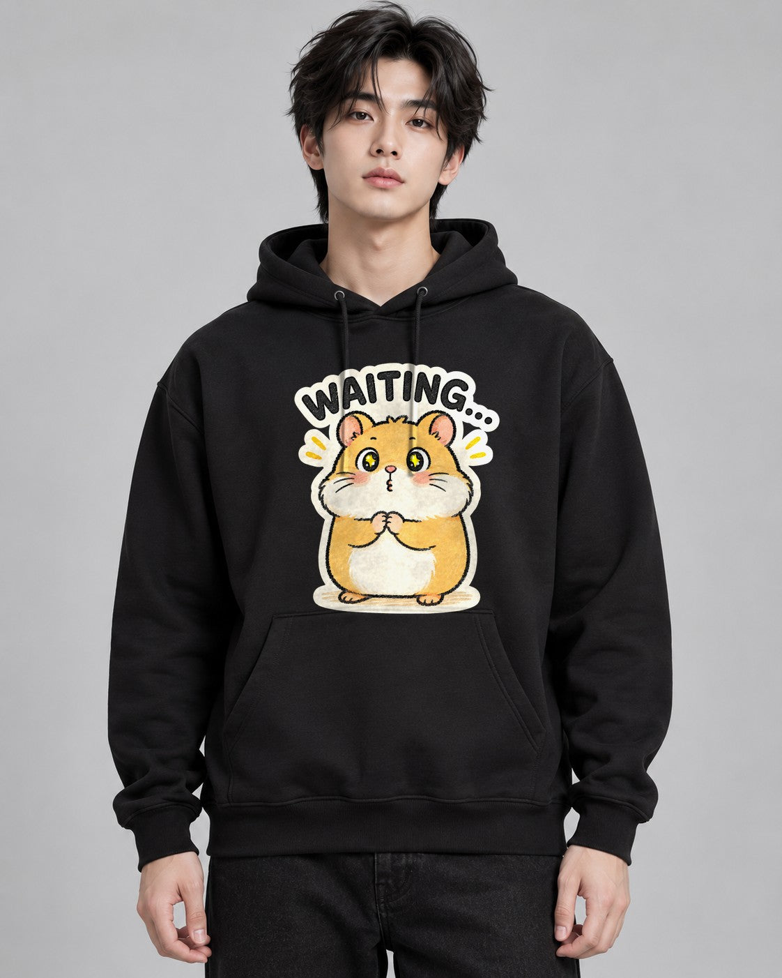 Waiting Hamster - Black